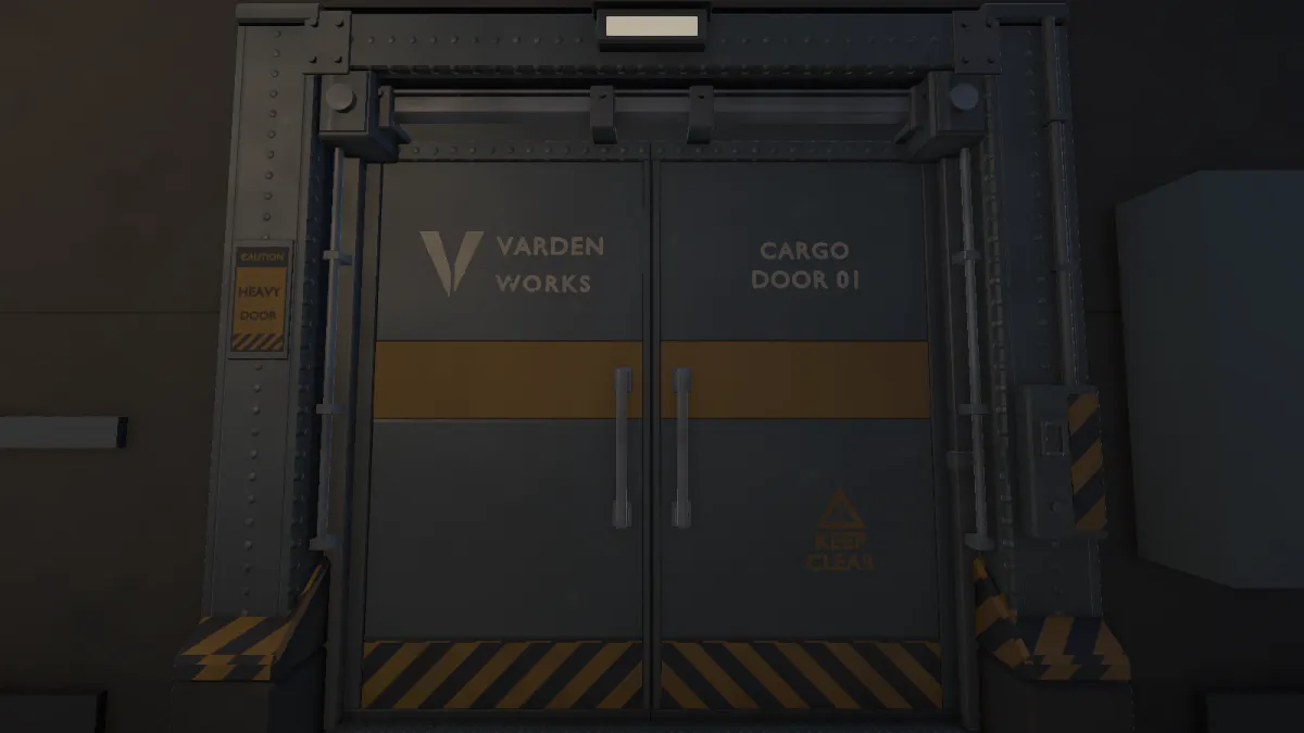 Deadshift en el motor: la compuerta de carga de Varden Works, el primer asset de producción del proyecto